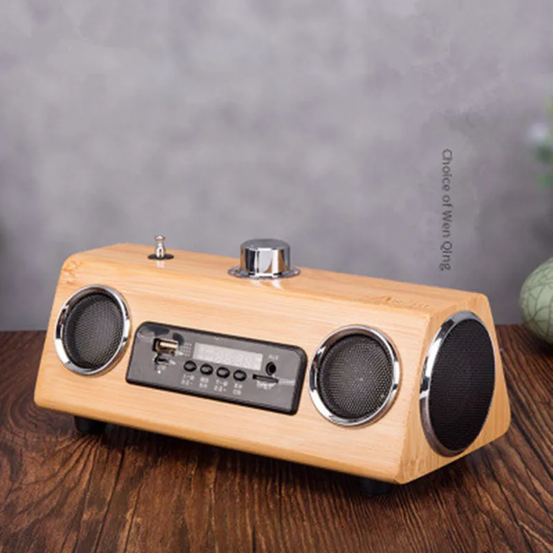 Bamboo wood retro antenna radio MP3 smart bluetooth speaker charging connection USB player
Bamboo wood retro antenna radio MP3 smart bluetooth speaker charging connection USB player