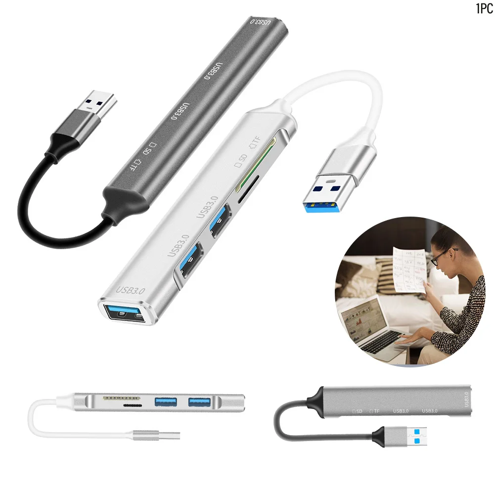 Data 5 In 1 USB 3.0 Hub Flash Drives TF Card Reader Ultra Slim Accessories With Extension Cable Splitter Adapter Plug And Play
Data 5 In 1 USB 3.0 Hub Flash Drives TF Card Reader Ultra Slim Accessories With Extension Cable Splitter Adapter Plug And Play