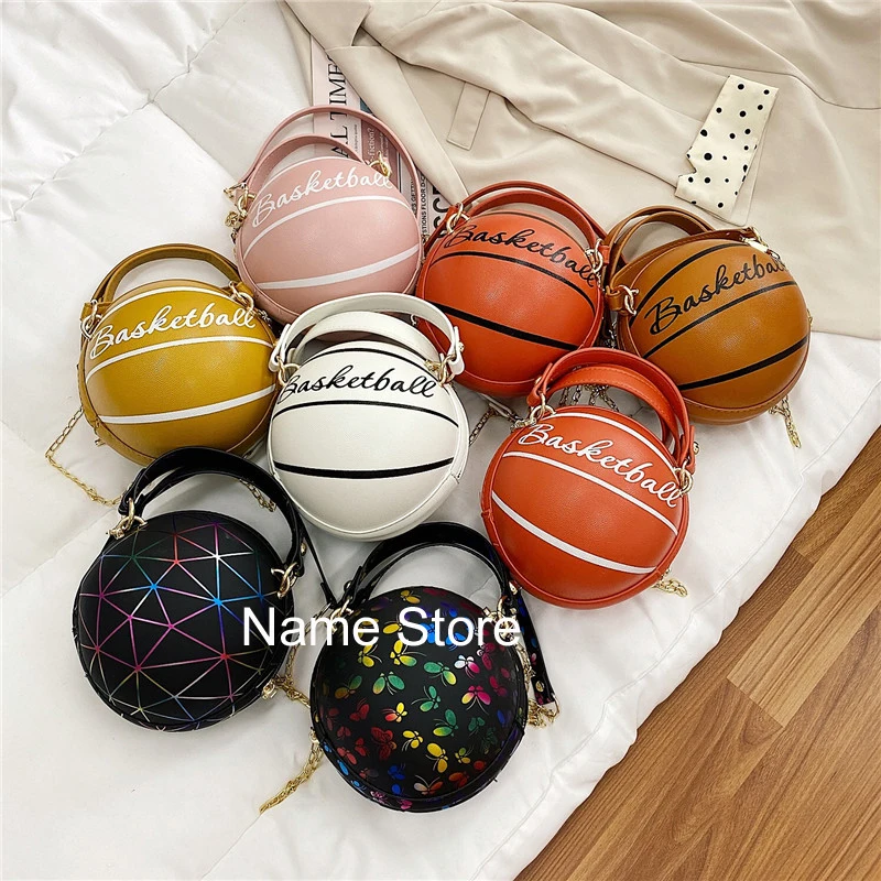 Basketball Bag Fashion Printing Small Round Bag Creative Shoulder Messenger Bag Handbag Lady Handbag
Basketball Bag Fashion Printing Small Round Bag Creative Shoulder Messenger Bag Handbag Lady Handbag