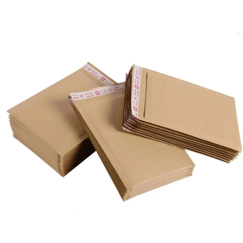 10pcs Natural Kraft Paper Bubble Envelope Shockproof Bubble Mailer For Gift Packaging Shipping Mailing Bags Business Supplies 
10pcs Natural Kraft Paper Bubble Envelope Shockproof Bubble Mailer For Gift Packaging Shipping Mailing Bags Business Supplies