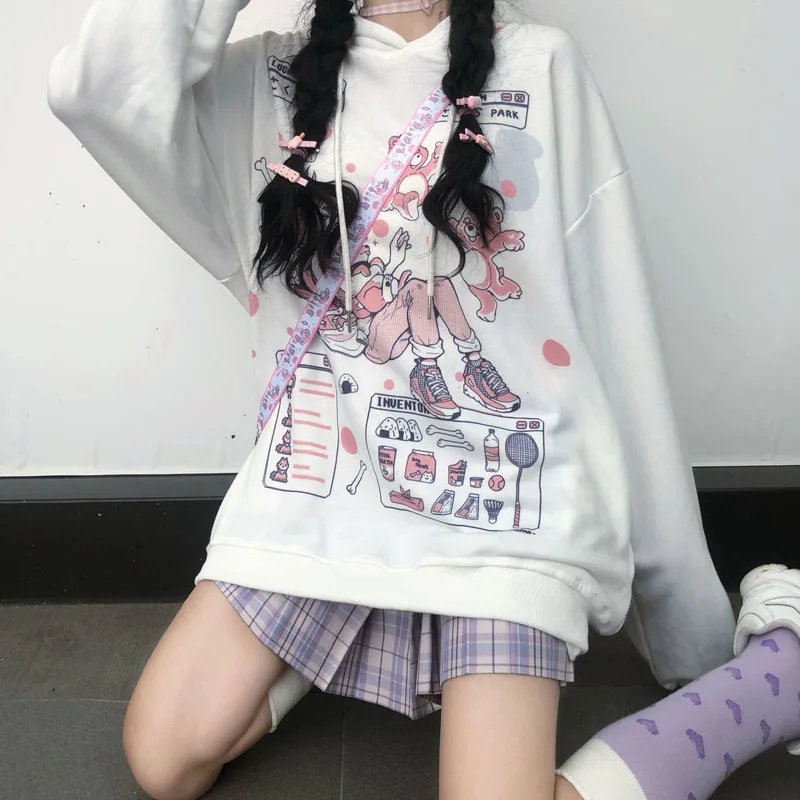 Japanese Woman Clothes Fashion Kawaii Anime Harajuku Hoodie Women Korean Style Cute Cartoon Ullzang Graphic Sweatshirt Hoodies
Japanese Woman Clothes Fashion Kawaii Anime Harajuku Hoodie Women Korean Style Cute Cartoon Ullzang Graphic Sweatshirt Hoodies