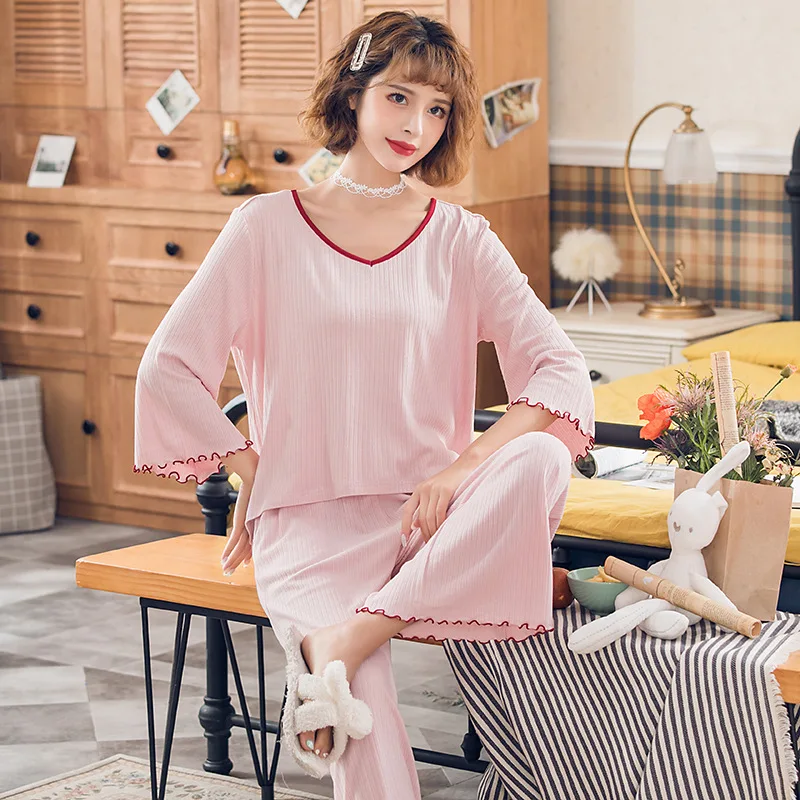 Весенне-летние модные Хлопковые женские укороченные брюки с короткими рукавами, повседневные Костюмы, пижама с короткими рукавами для дома...
Весенне-летние модные Хлопковые женские укороченные брюки с короткими рукавами, повседневные Костюмы, пижама с короткими рукавами для дома...