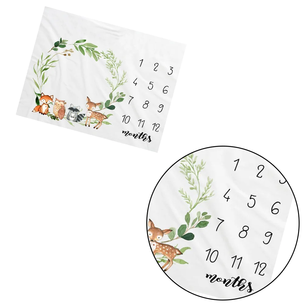 Deer Pattern Monthly Blanket Baby Milestone Blanket Flannel Baby Photography Prop Memory Blanket White
Deer Pattern Monthly Blanket Baby Milestone Blanket Flannel Baby Photography Prop Memory Blanket White