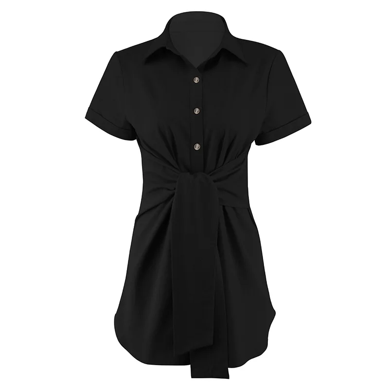 Women Casual Loose Short Sleeve Blouse Shirt Simple Stylish Elegant Dress Women Sexy V-neck Blouses Mini Dress New Fashion 2020
Women Casual Loose Short Sleeve Blouse Shirt Simple Stylish Elegant Dress Women Sexy V-neck Blouses Mini Dress New Fashion 2020