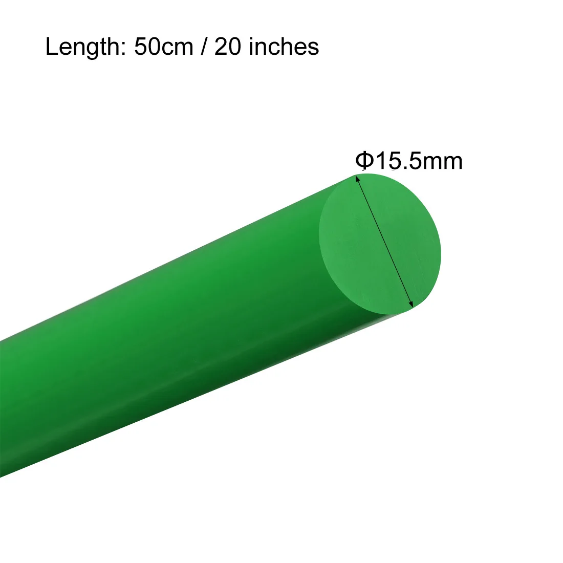 uxcell Plastic Round Rod, Polyoxymethylene Rods, 15mm Dia 50cm Length Engineering Plastic Round Bars 3pcs Green
uxcell Plastic Round Rod, Polyoxymethylene Rods, 15mm Dia 50cm Length Engineering Plastic Round Bars 3pcs Green