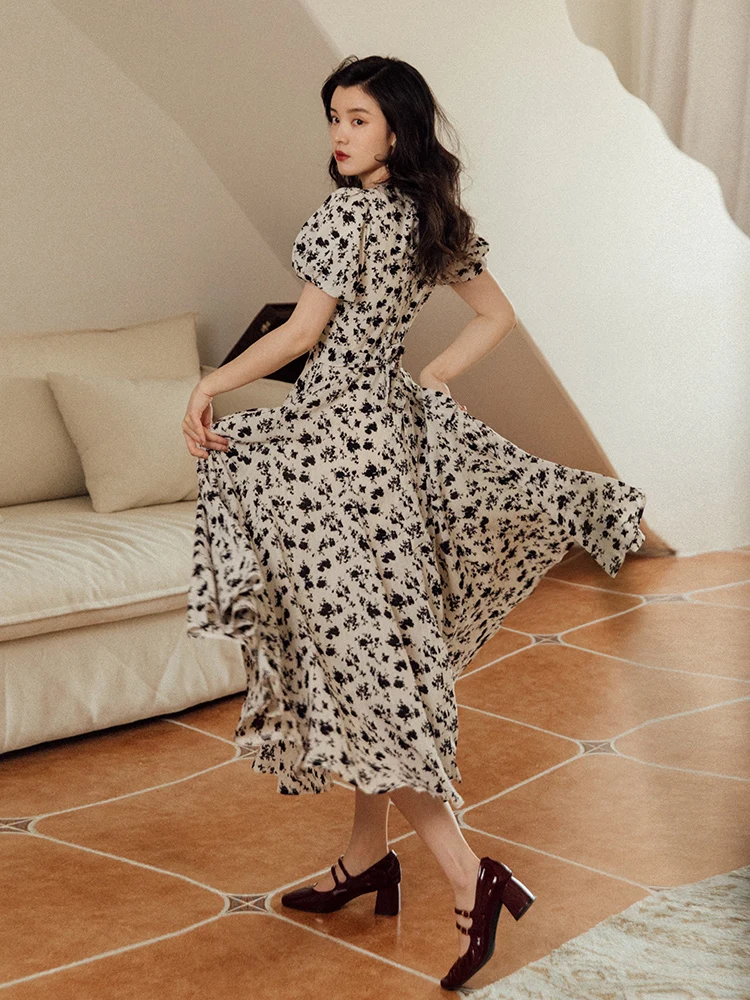Japan Style Women Chiffon Dress Summer Modern Vintage Print Ink Wash Painting Puff Sleeve Midi Dresses Streetwear Vestido Fiesta
Japan Style Women Chiffon Dress Summer Modern Vintage Print Ink Wash Painting Puff Sleeve Midi Dresses Streetwear Vestido Fiesta
