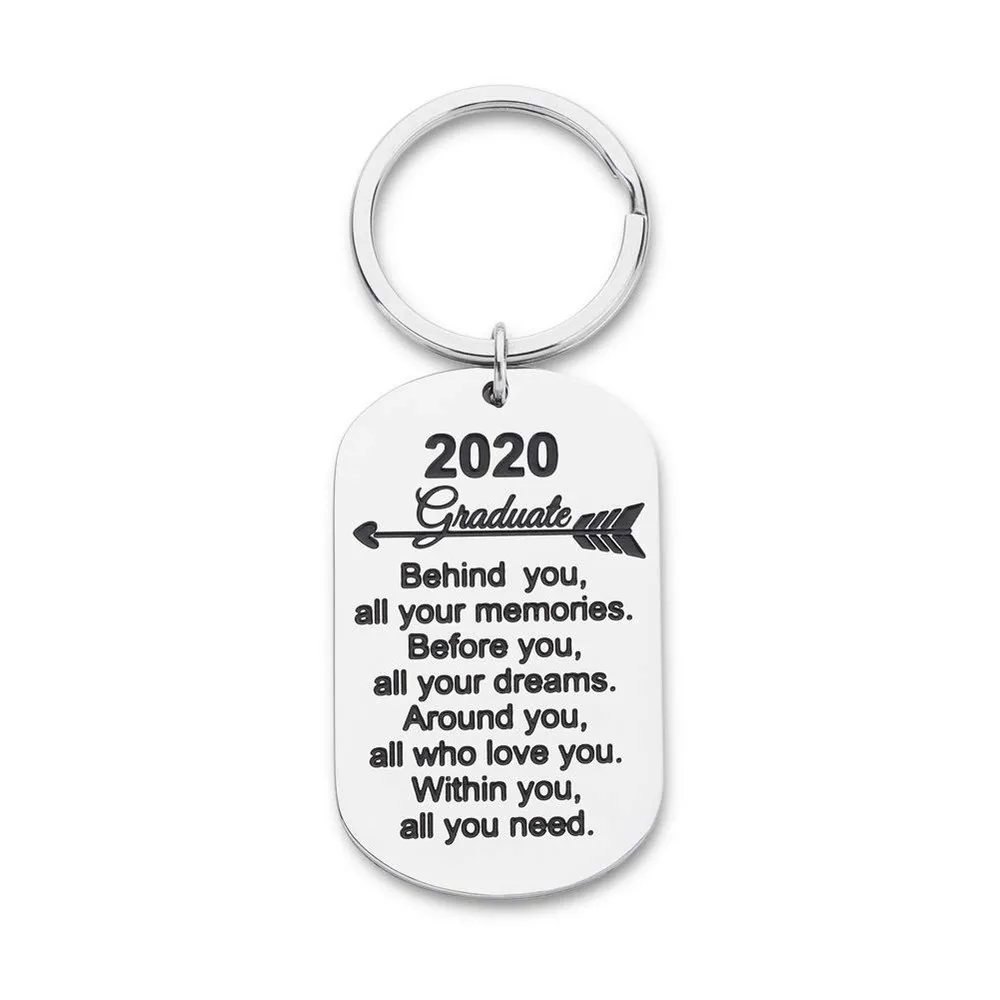 

2020 Keychain Graduation Gifts for Inspirational Gifts for Women Men Girls Boys Daughter Son Graduates From Dad Mom DIY Custom