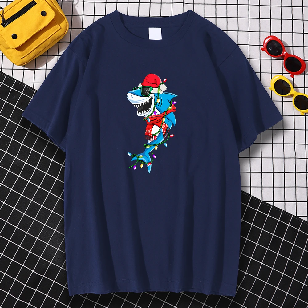 Santa Shark Christmas Lights Print Woman T-shirts Oversize Graphic Tops Fashion Kawaii T Shirt Summer Simplicity Tshirts Woman
Santa Shark Christmas Lights Print Woman T-shirts Oversize Graphic Tops Fashion Kawaii T Shirt Summer Simplicity Tshirts Woman