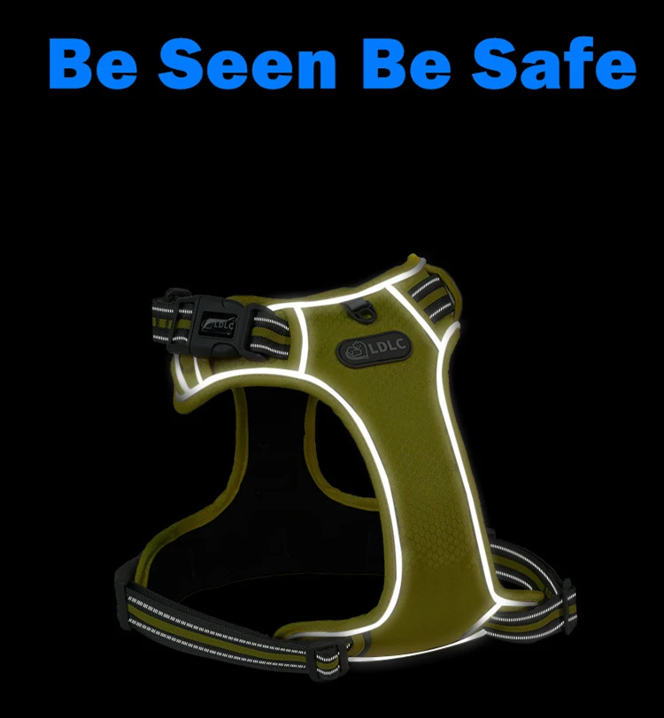 Dog Hi and Light Harness Harness No Pull Adjustable Pet Reflective Soft Vest for Dogs Easy Control Harness
Dog Hi and Light Harness Harness No Pull Adjustable Pet Reflective Soft Vest for Dogs Easy Control Harness