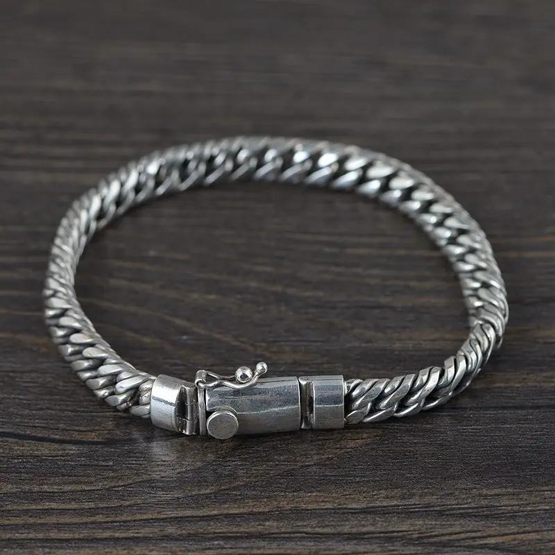 FNJ Big Weave Bracelet 925 Silver Vintage Original Pure S925 Silver Bracelets for Men Fine Jewelry 7mm 20.5cm
FNJ Big Weave Bracelet 925 Silver Vintage Original Pure S925 Silver Bracelets for Men Fine Jewelry 7mm 20.5cm