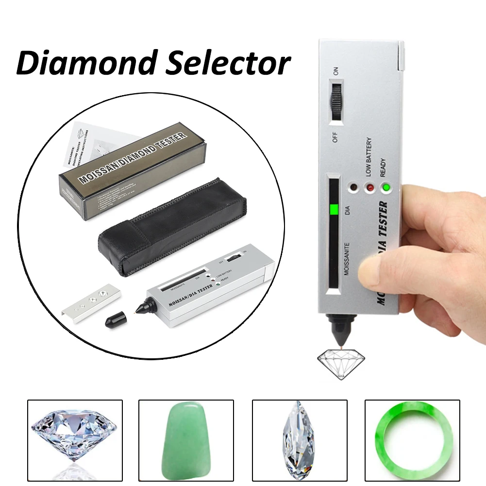 Ручка Diamond тестер драгоценных камней, портативная, со светодиодным индикатором, для проверки ювелирных изделий
Ручка Diamond тестер драгоценных камней, портативная, со светодиодным индикатором, для проверки ювелирных изделий