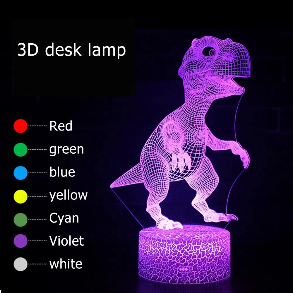 3D светодиодный ночсветильник, цветной акриловый динозавр, лампа для Хэллоуина, украшение с сенсорным пультом дистанционного управления, ук...
3D светодиодный ночсветильник, цветной акриловый динозавр, лампа для Хэллоуина, украшение с сенсорным пультом дистанционного управления, ук...