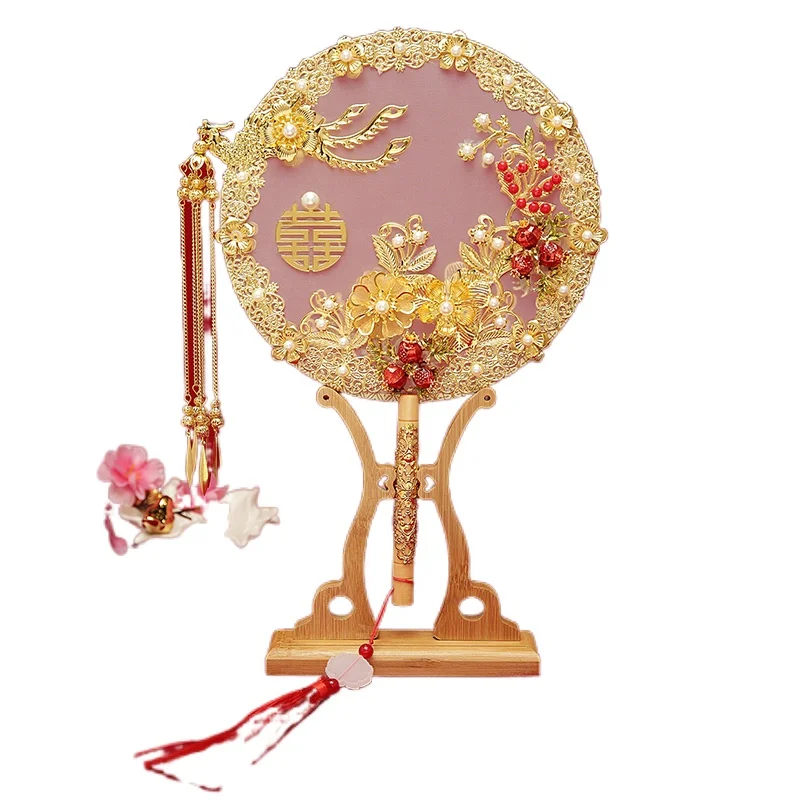 TT Double-Sided Circular Fan Bridal Fan Wedding Tie Xiuhe Clothing Chinese Style Wedding Hand Ancient Style Handmade DIY
TT Double-Sided Circular Fan Bridal Fan Wedding Tie Xiuhe Clothing Chinese Style Wedding Hand Ancient Style Handmade DIY