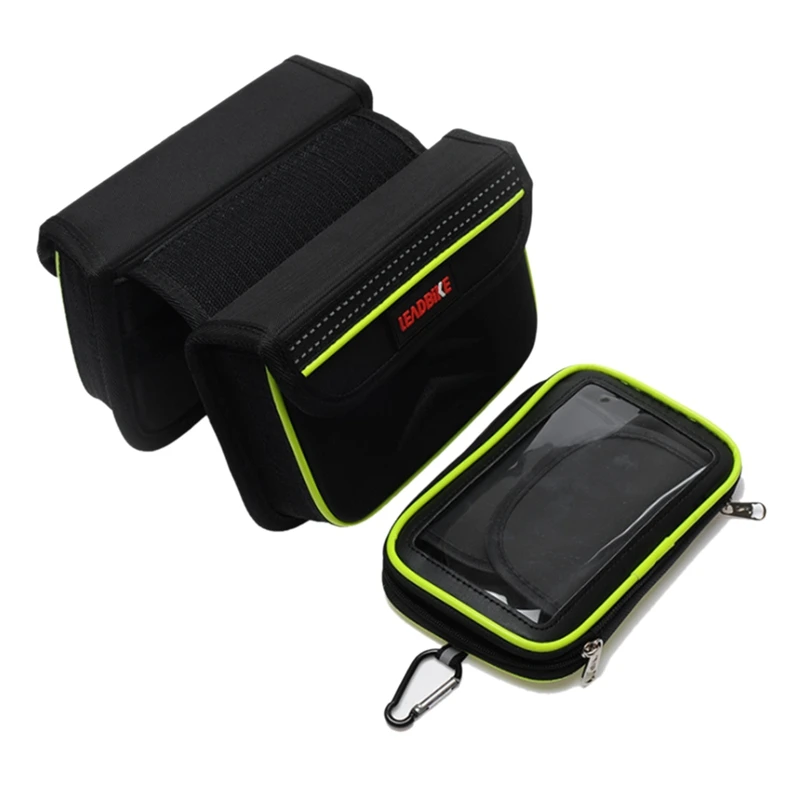 LEADBIKE Cycling Bike Front Frame Bag Tube Pannier Double Pouch for Cellphone Bicycle Accessories Riding Bag
LEADBIKE Cycling Bike Front Frame Bag Tube Pannier Double Pouch for Cellphone Bicycle Accessories Riding Bag