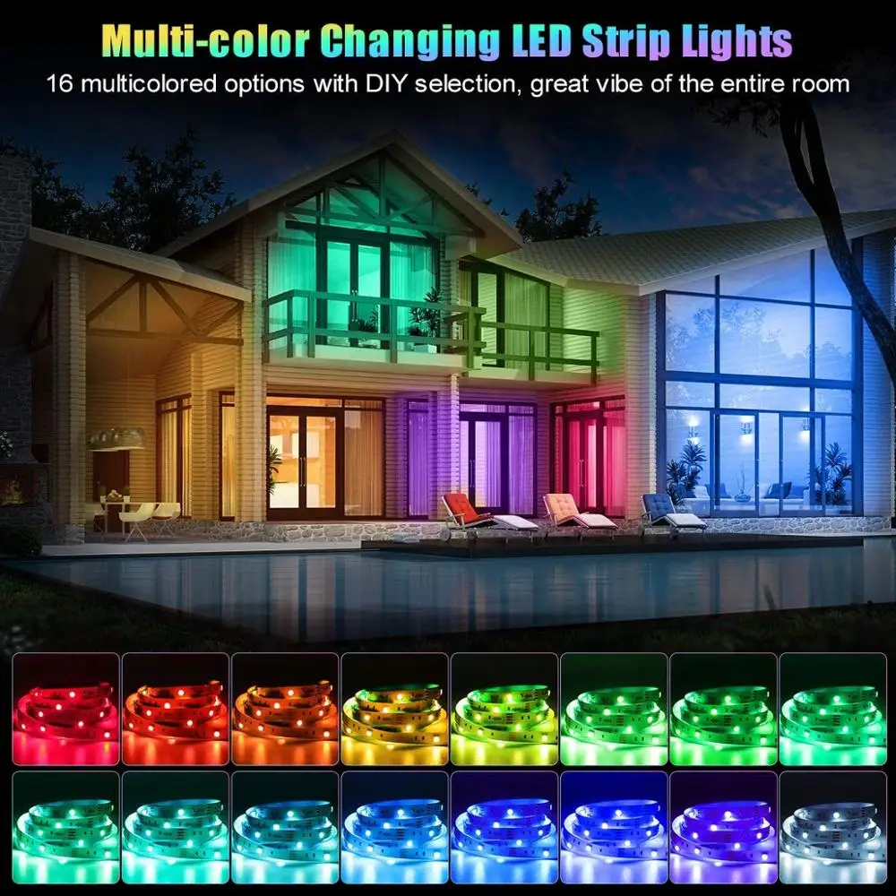 PIRTSDEL LED Strip Lights 15M Ultra-Long LED Lights Strip Music Sync App Control with Remote RGB LED Lights for Bedroom
PIRTSDEL LED Strip Lights 15M Ultra-Long LED Lights Strip Music Sync App Control with Remote RGB LED Lights for Bedroom