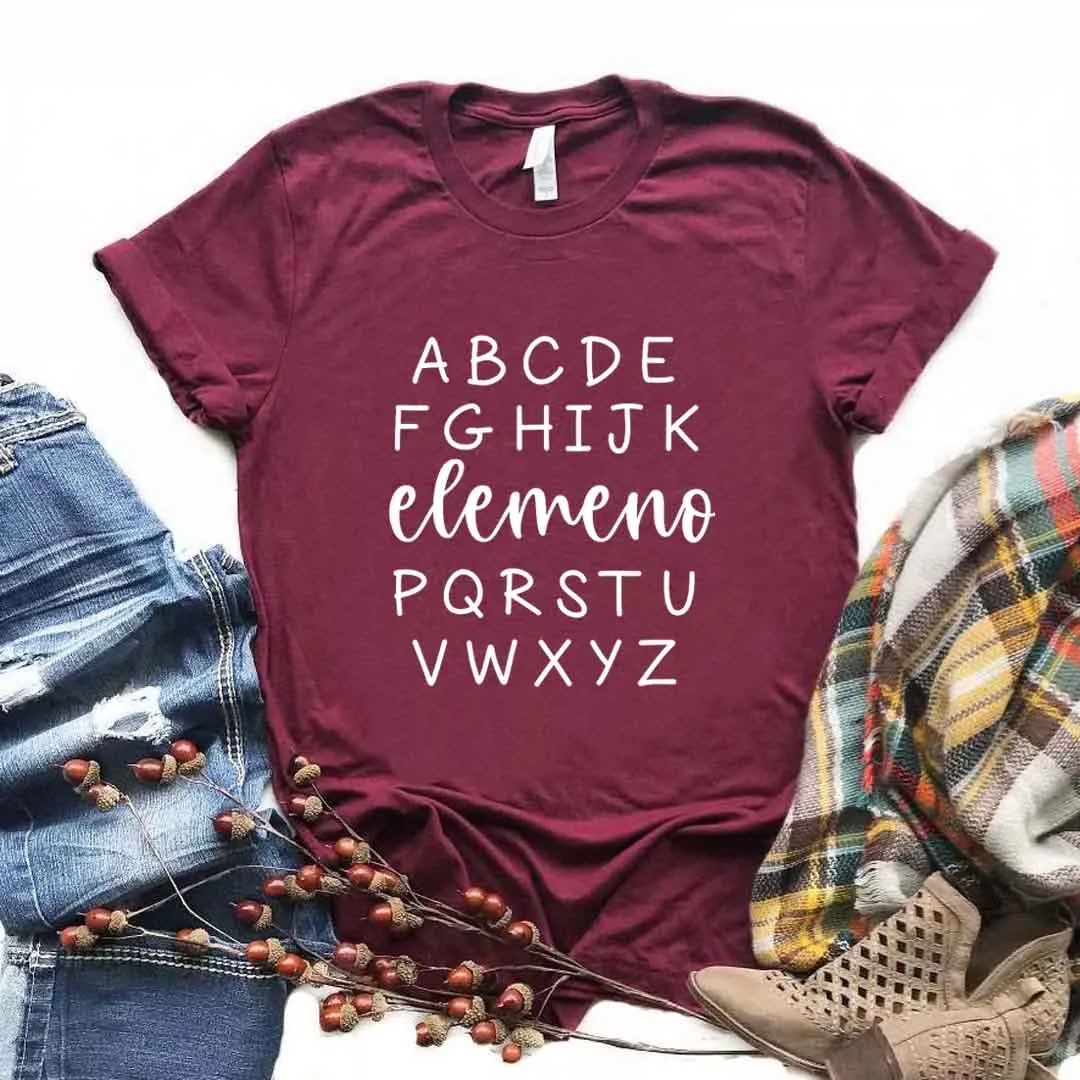 ABCDEF Elemeno Print Women Tshirt Cotton Casual Funny T Shirt Gift Lady Yong Girl Top Tee
ABCDEF Elemeno Print Women Tshirt Cotton Casual Funny T Shirt Gift Lady Yong Girl Top Tee