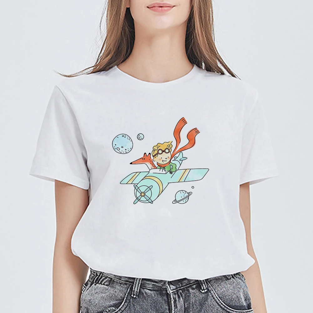 Fashion Cool Summer Little Prince T-shirt Harajuku T Shirts Women Streetwear Hip Hop Kawaii Casual Vogue Tee Shirt Femme 
Fashion Cool Summer Little Prince T-shirt Harajuku T Shirts Women Streetwear Hip Hop Kawaii Casual Vogue Tee Shirt Femme