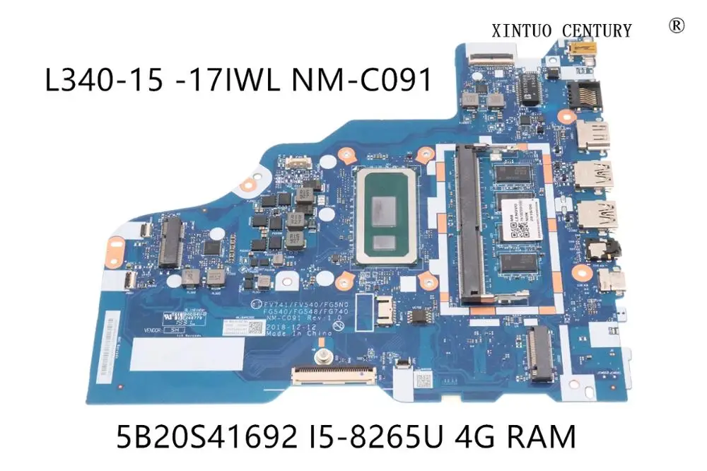 5B20S41692 для Lenovo ideapad L340-15IWL L340-17IWL материнская плата для ноутбука FV741 FV540 FG5N0 FG540 FG548 GF740 NM-C091 4G
5B20S41692 для Lenovo ideapad L340-15IWL L340-17IWL материнская плата для ноутбука FV741 FV540 FG5N0 FG540 FG548 GF740 NM-C091 4G