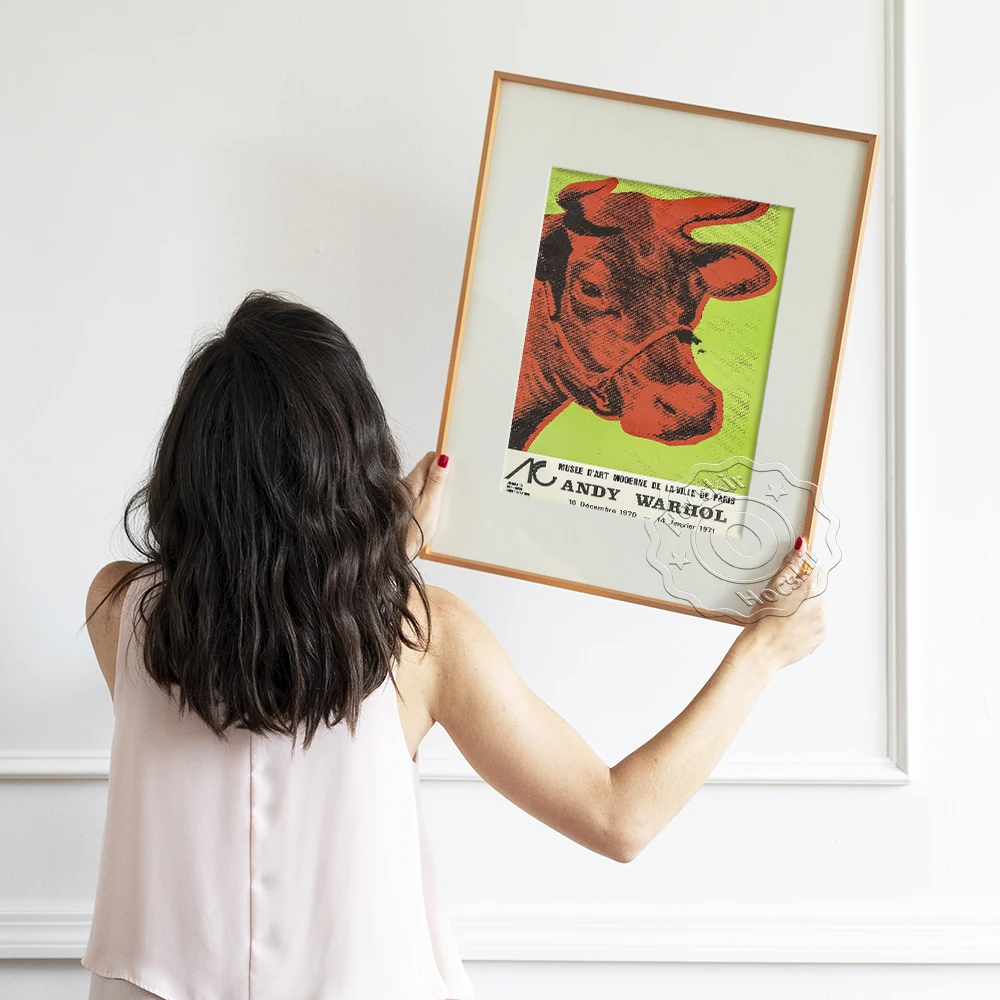 Andy Warhol Exhibition Museum Poster, Cow Popular Art Animal Painting Prints, Modernism Gallery Office Home Wall Hangding Decor
Andy Warhol Exhibition Museum Poster, Cow Popular Art Animal Painting Prints, Modernism Gallery Office Home Wall Hangding Decor