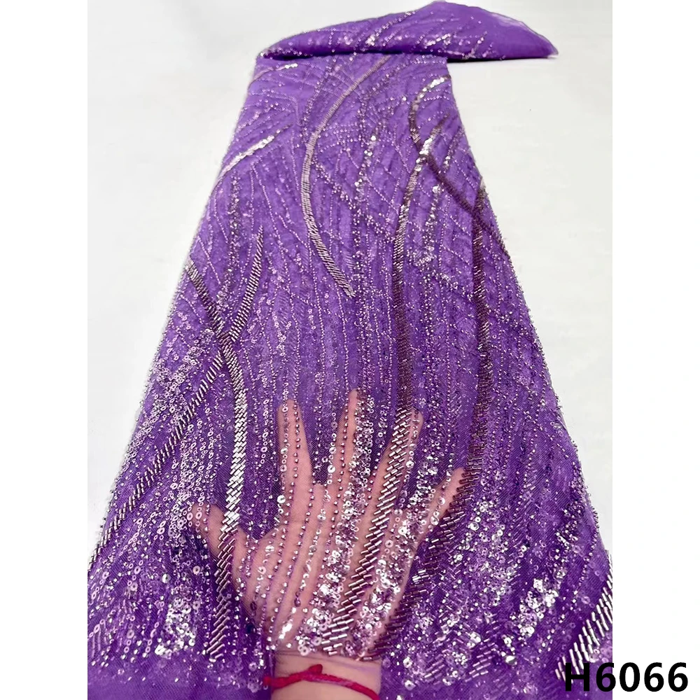Luxury Lilac Handmade Beads Nigerian Lace fabric 2021 African Sequins French Embroidery Lace Fabric For Party Dress HX6066
Luxury Lilac Handmade Beads Nigerian Lace fabric 2021 African Sequins French Embroidery Lace Fabric For Party Dress HX6066