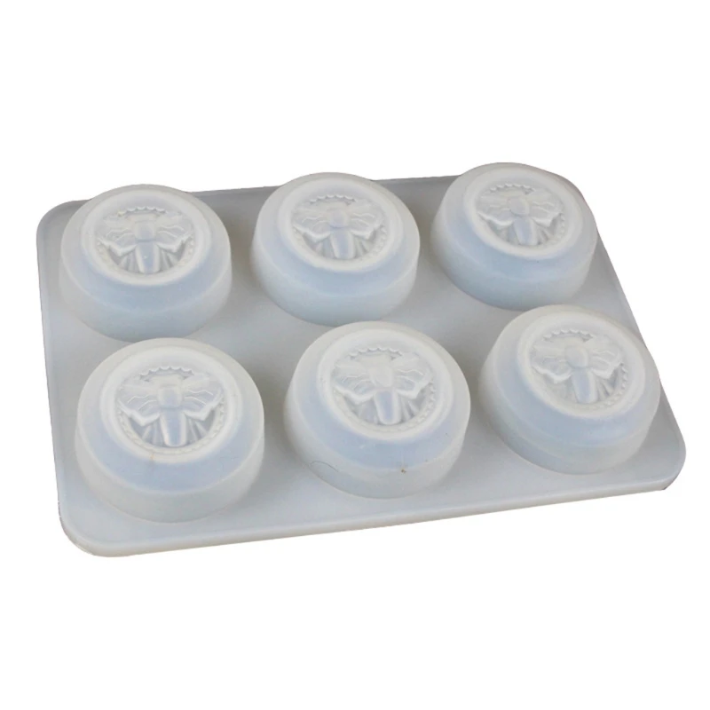 Handmade 6 Holes Bee Soap Silicone Mould Food Grade Silicone Round Soap Form Fondant Cake Chocolate Mold Cake Decors
Handmade 6 Holes Bee Soap Silicone Mould Food Grade Silicone Round Soap Form Fondant Cake Chocolate Mold Cake Decors