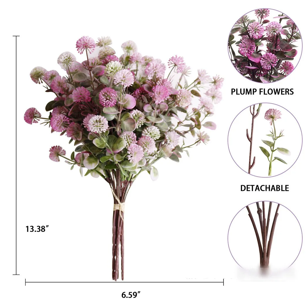 1*Simulated Flower 5 Head Ball Home Bouquet Wedding Decoration Fake Flower *100% Brand New And High Quality
1*Simulated Flower 5 Head Ball Home Bouquet Wedding Decoration Fake Flower *100% Brand New And High Quality