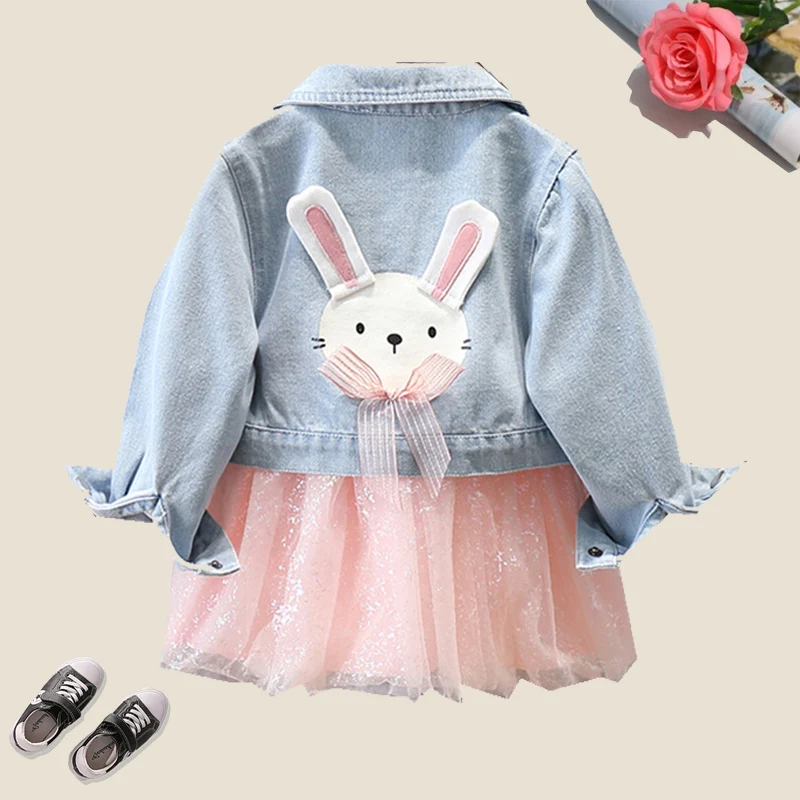 Kids Clothing Sets for Girls Denim Coats & Tutu Dresses 2pcs Cute Toddler Rabbit Clothing 2021 Autumn Girls Outfits for 12M-8Y
Kids Clothing Sets for Girls Denim Coats & Tutu Dresses 2pcs Cute Toddler Rabbit Clothing 2021 Autumn Girls Outfits for 12M-8Y