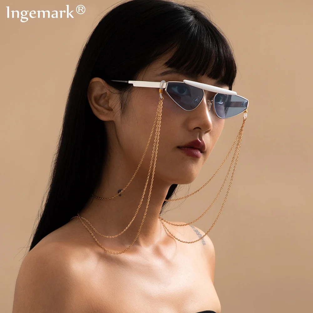 Punk Iron Metal Eyeglass Chains for Women Sunglasses Holder Necklace Reading Glasses Non-slip Lanyard Tassel Eyewear Accessories
Punk Iron Metal Eyeglass Chains for Women Sunglasses Holder Necklace Reading Glasses Non-slip Lanyard Tassel Eyewear Accessories