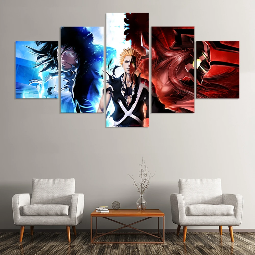 Wall Art Canvas Painting Hd Prints Pictures 5 Panel Kurosaki Ichigo Animation Home Bedroom Decor Modular Poster Modern Framework
Wall Art Canvas Painting Hd Prints Pictures 5 Panel Kurosaki Ichigo Animation Home Bedroom Decor Modular Poster Modern Framework