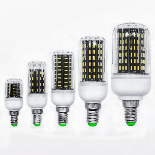 Светодиодная лампа 4014 SMD без мерцания E27 E14 220 В светодиодная 36 56 72 96 138 светодиодов