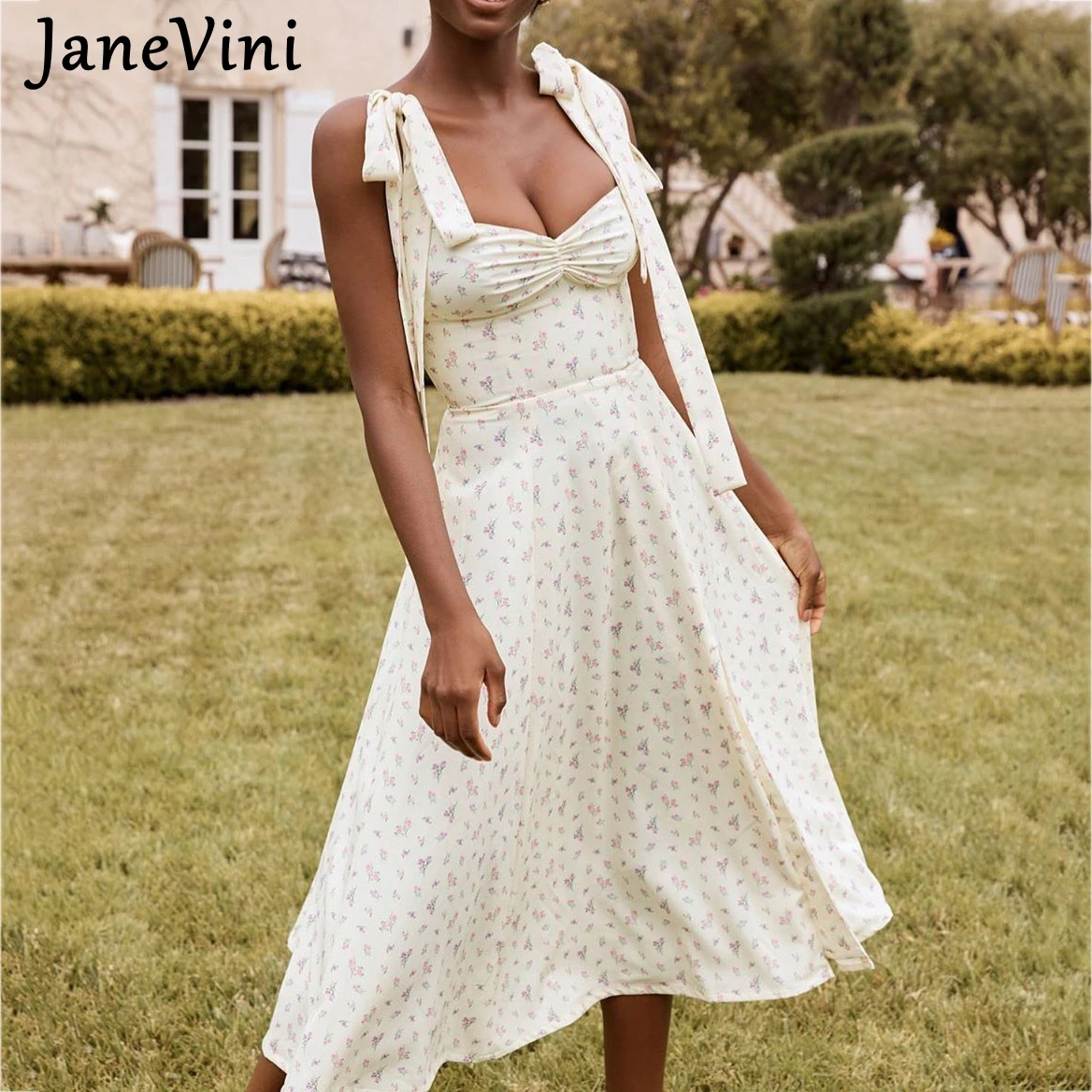 JaneVini 2021 Summer Yellow Floral Long Dresses Sleeveless Tie Up Women A Line Holiday Sundress Sexy Side Slit Beach Style Dress
JaneVini 2021 Summer Yellow Floral Long Dresses Sleeveless Tie Up Women A Line Holiday Sundress Sexy Side Slit Beach Style Dress