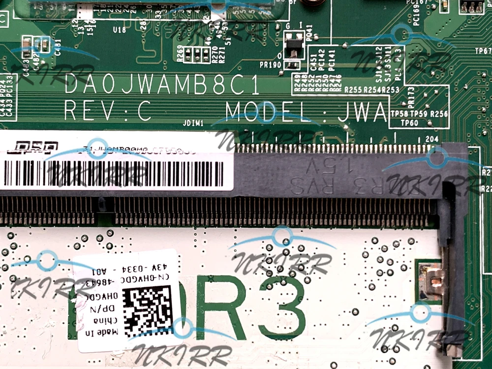 DA0JWAMB8C1 JWA 55PXY 055PXY I5 Процессор GT630M 2G N13P-GV2 материнская плата для ноутбука Dell Vostro 5560 |