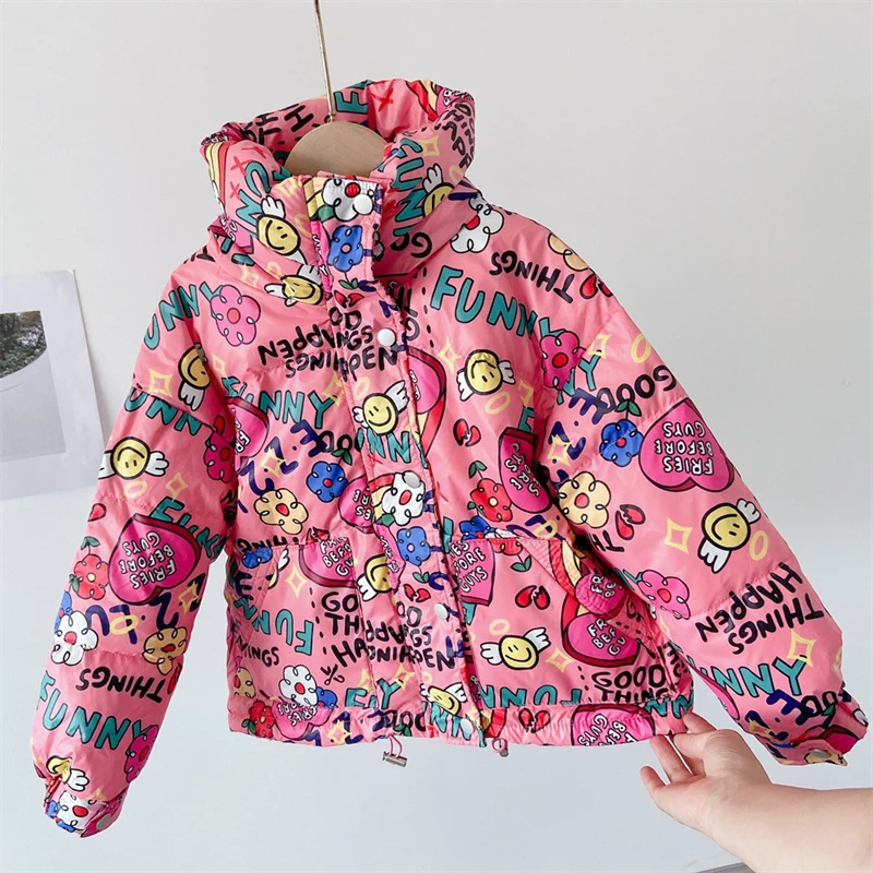 Girls Baby's Kids Down Jacket Coat 2021 Graffiti Warm White Duck Down Thicken Winter Autumn Outerwear Hooded Children's Clothing
Girls Baby's Kids Down Jacket Coat 2021 Graffiti Warm White Duck Down Thicken Winter Autumn Outerwear Hooded Children's Clothing