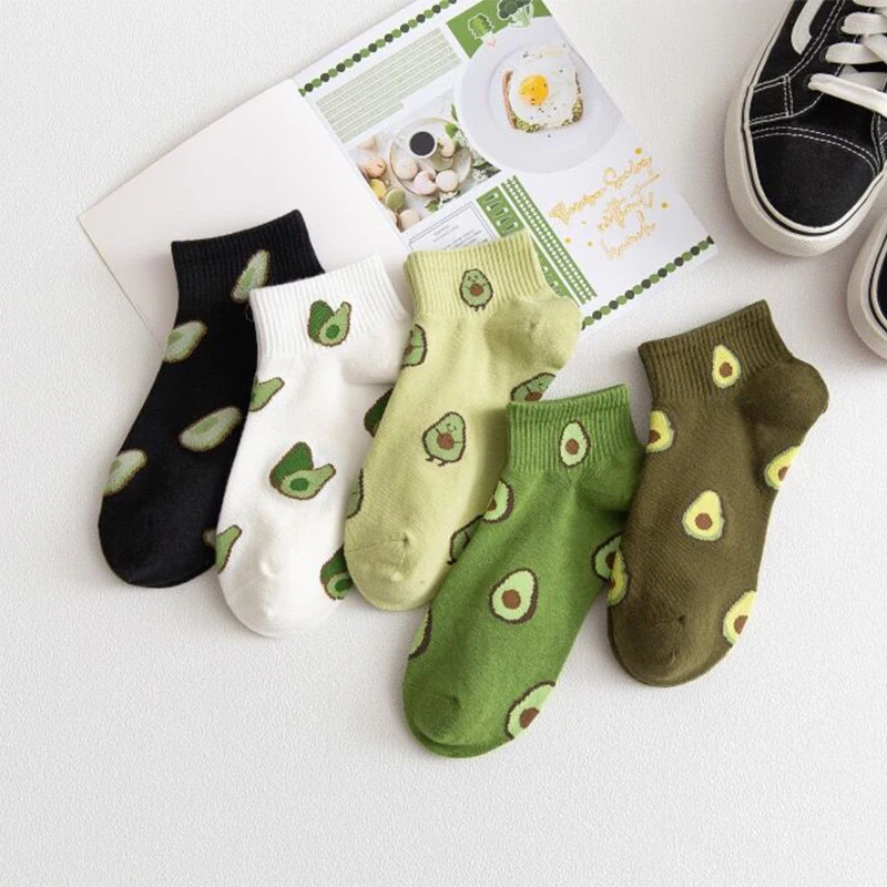 YIMUBA Solid Color Avocado Print Socks Green Fruit Food Casual Joker Breathable Cotton Short Ankle Socks Women Calcetines Mujer
YIMUBA Solid Color Avocado Print Socks Green Fruit Food Casual Joker Breathable Cotton Short Ankle Socks Women Calcetines Mujer