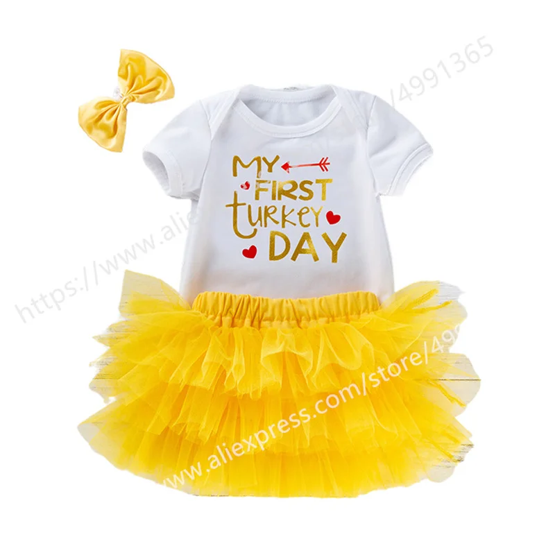Thanksgiving Outfits Toddler Baby Girl Skirts Sets Kids Thanksgiving Dress Turkey Print Short Sleeve Romper Bodysuit Tutu Skirt
Thanksgiving Outfits Toddler Baby Girl Skirts Sets Kids Thanksgiving Dress Turkey Print Short Sleeve Romper Bodysuit Tutu Skirt