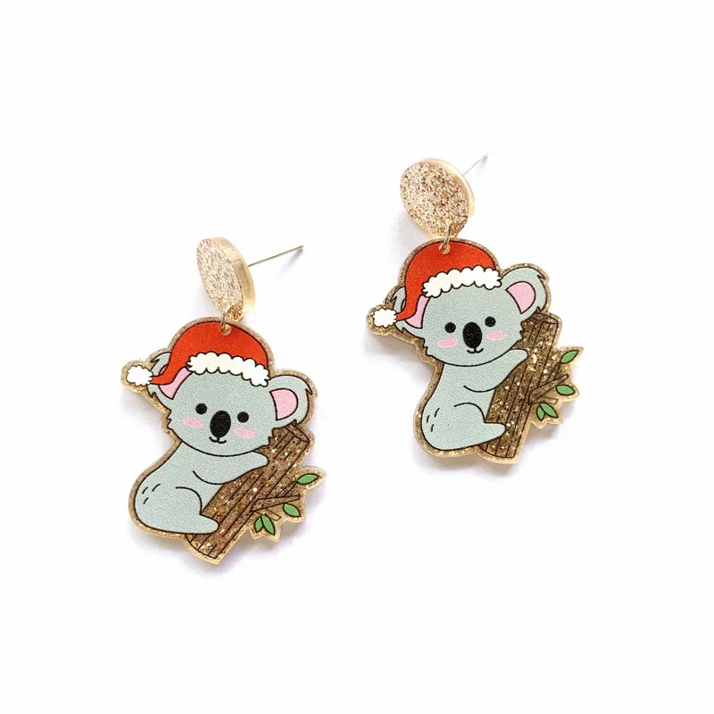 Креативные рождественские серьги в виде животных
Креативные рождественские серьги в виде животных