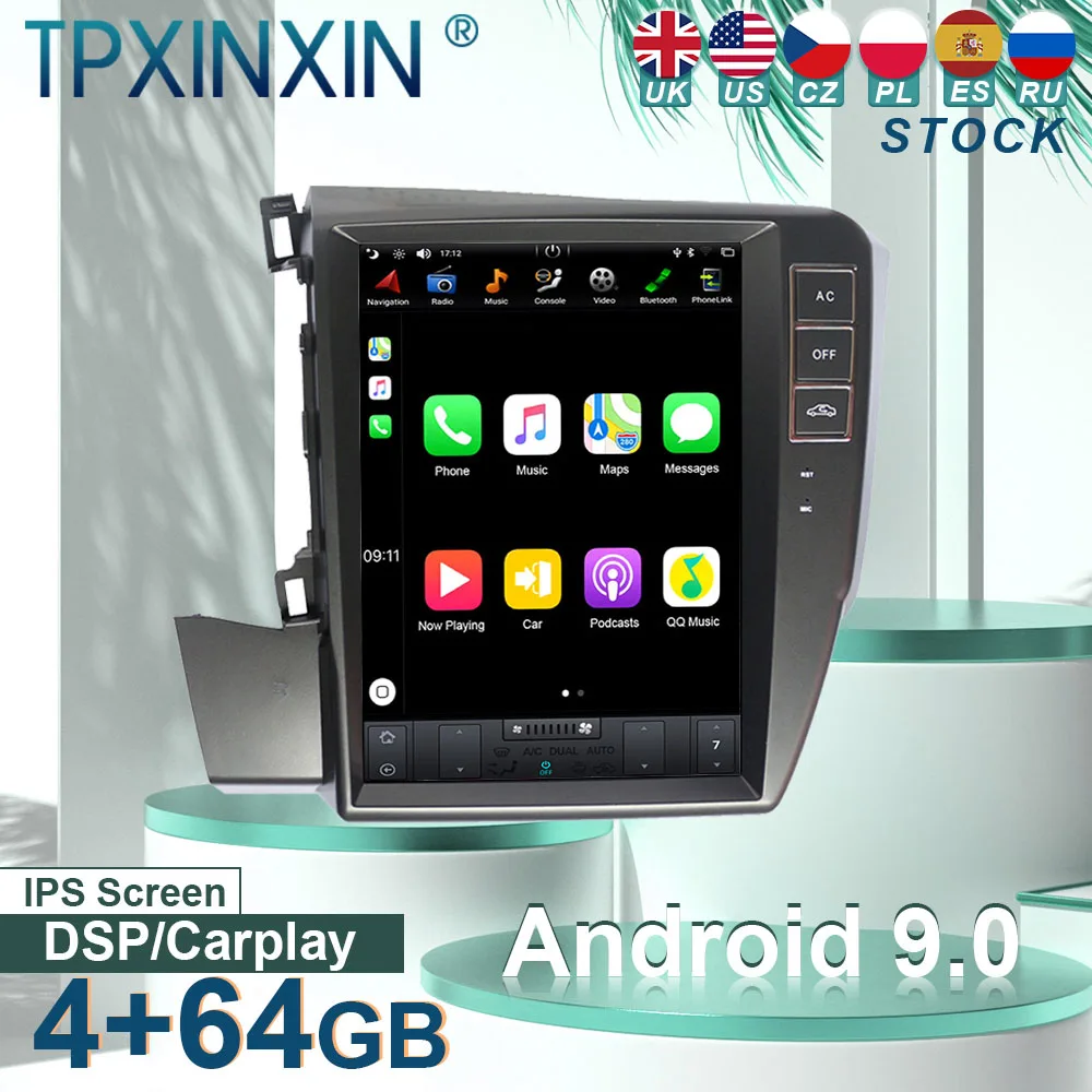 For Honda Civic 2012 + Android 9 Carplay Radio Player Car GPS Navigation Multimedia Player Autoradio Head Unit Car Stereo BT
For Honda Civic 2012 + Android 9 Carplay Radio Player Car GPS Navigation Multimedia Player Autoradio Head Unit Car Stereo BT