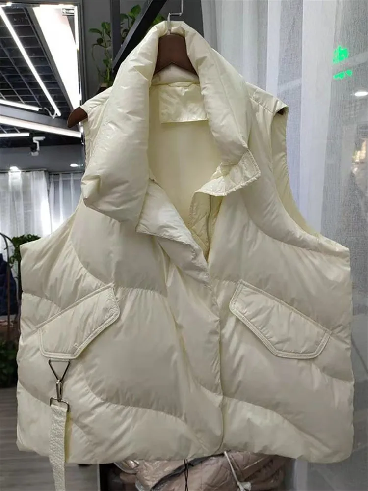 Women's Vest Jacket Winter Solid Color Stand-up Collar Zipper Sleeveless Cotton-padded Temperament Simple Fashion Commuter Coat
Women's Vest Jacket Winter Solid Color Stand-up Collar Zipper Sleeveless Cotton-padded Temperament Simple Fashion Commuter Coat