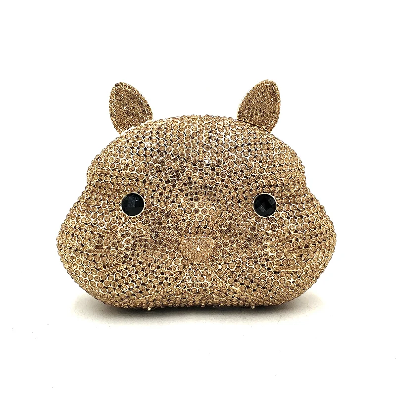 Rabbit Shape Women Gold Pink Red Party Dinner Handbag Crystal Wedding Bridal Evening Purse Diamond Cute Cocktail Prom Clutch Bag
Rabbit Shape Women Gold Pink Red Party Dinner Handbag Crystal Wedding Bridal Evening Purse Diamond Cute Cocktail Prom Clutch Bag