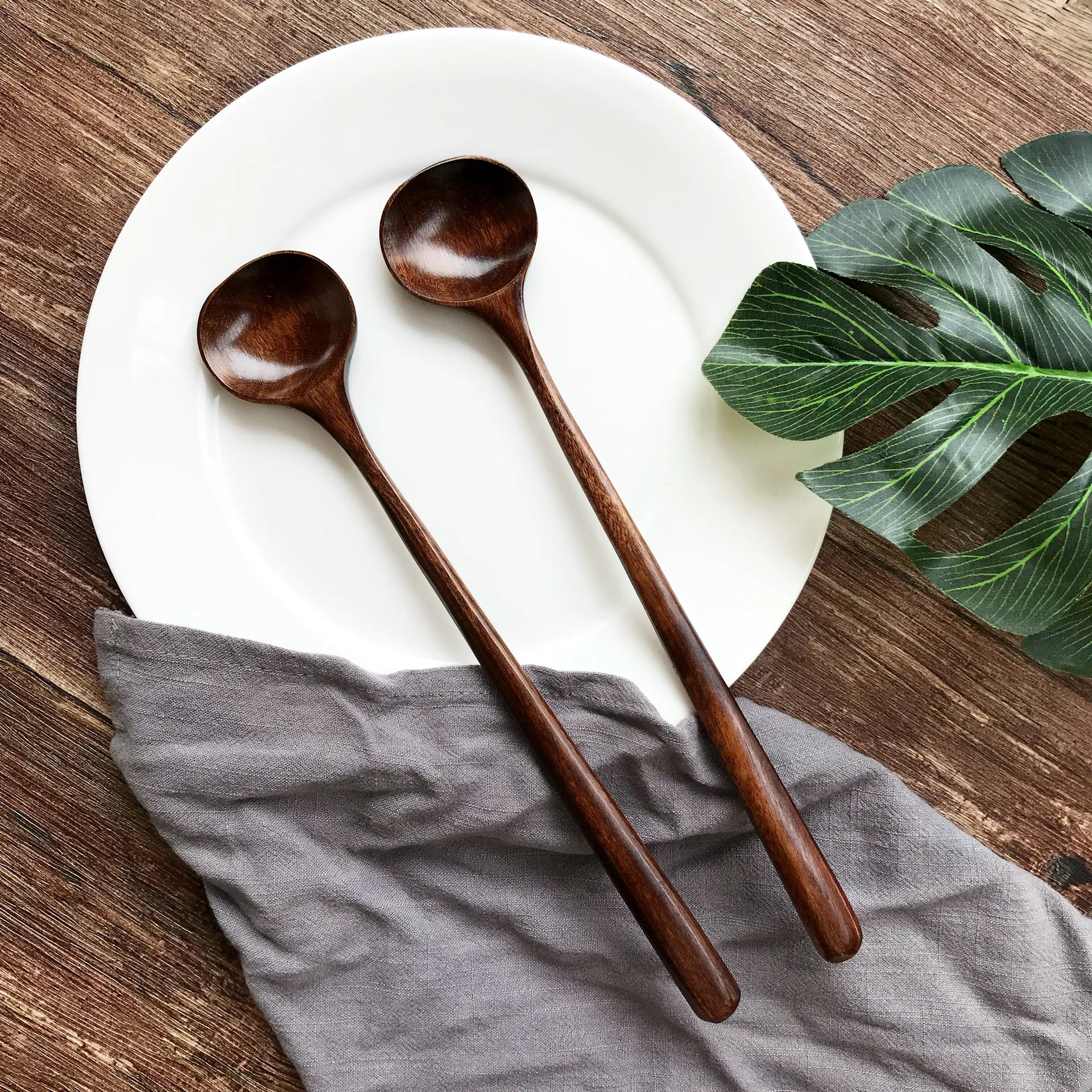 Long Spoons Wooden Korean Style 10.9 Inches 100% Natural Wood Long Handle Round Spoons for Soup Cooking Mixing Stirrer
Long Spoons Wooden Korean Style 10.9 Inches 100% Natural Wood Long Handle Round Spoons for Soup Cooking Mixing Stirrer