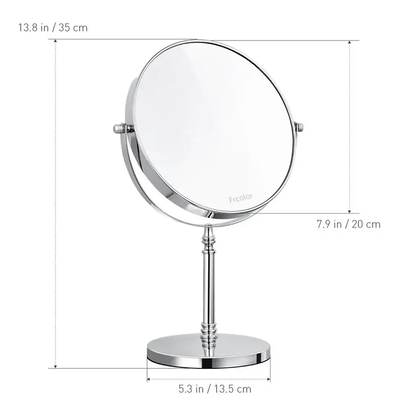 8 Inch 10X Makeup Mirror Magnifying Double-sided Tabletop Round Cosmetic Mirror with 360 Degree Rotation with Cleaning Cloth 
8 Inch 10X Makeup Mirror Magnifying Double-sided Tabletop Round Cosmetic Mirror with 360 Degree Rotation with Cleaning Cloth