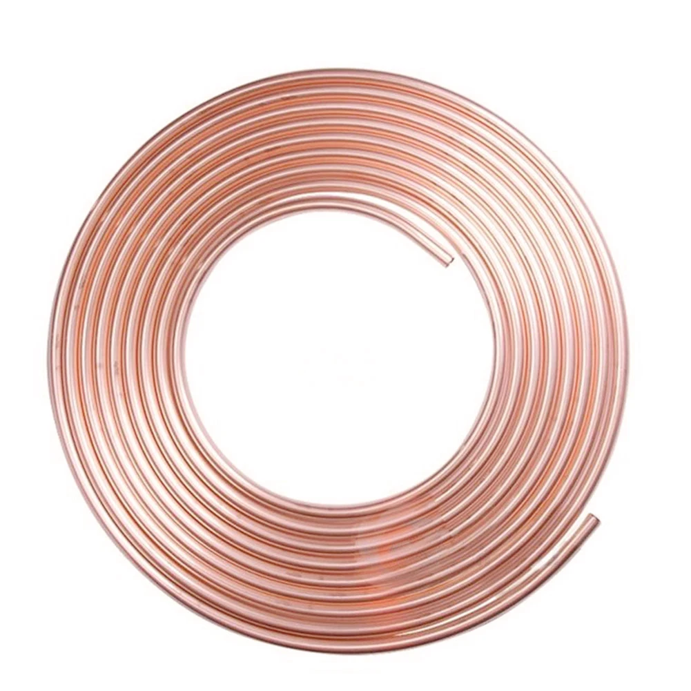 25ft 7.62m Brake Pipe Copper Tubing Anti-rust Durable OD Copper Car Brake Line Tubing Car Professional Accessories
25ft 7.62m Brake Pipe Copper Tubing Anti-rust Durable OD Copper Car Brake Line Tubing Car Professional Accessories