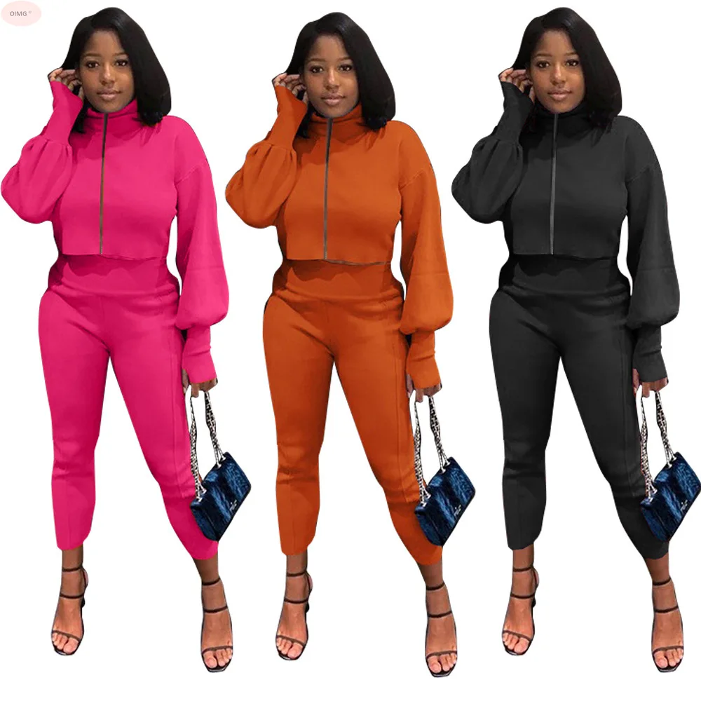 H7064Europe and The United States Women's ClothingAutumn Pure Color Zipper Lantern Sleeve Long Casual Two-piece Set
H7064Europe and The United States Women's ClothingAutumn Pure Color Zipper Lantern Sleeve Long Casual Two-piece Set