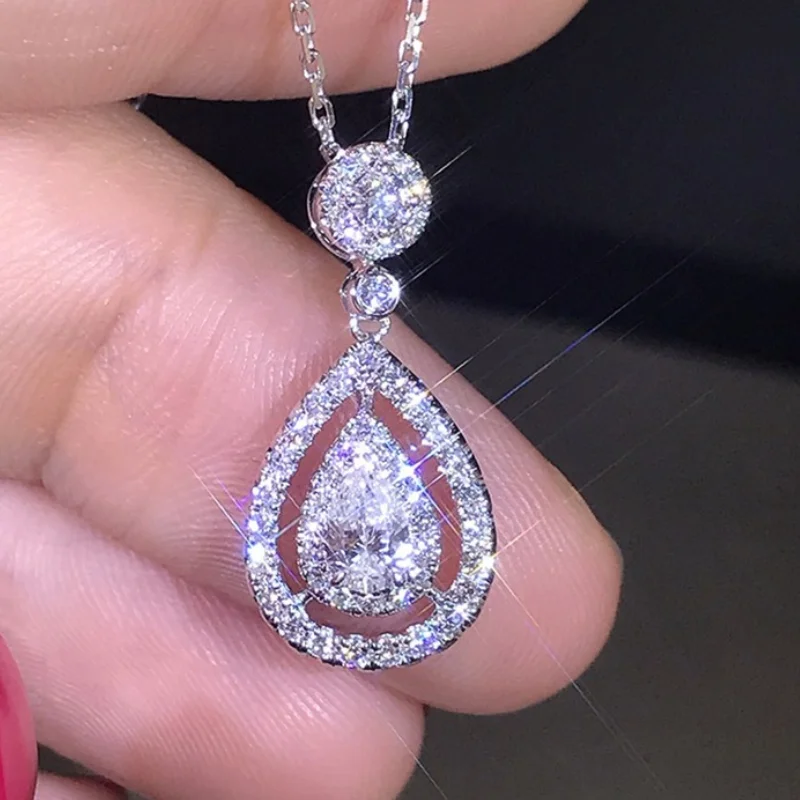 CAOSHI Dazzling Pear Cubic Zirconia Pendant Necklace for Women Fashionable Neck Jewelry High Quality Accessories Wholesale Lots
CAOSHI Dazzling Pear Cubic Zirconia Pendant Necklace for Women Fashionable Neck Jewelry High Quality Accessories Wholesale Lots