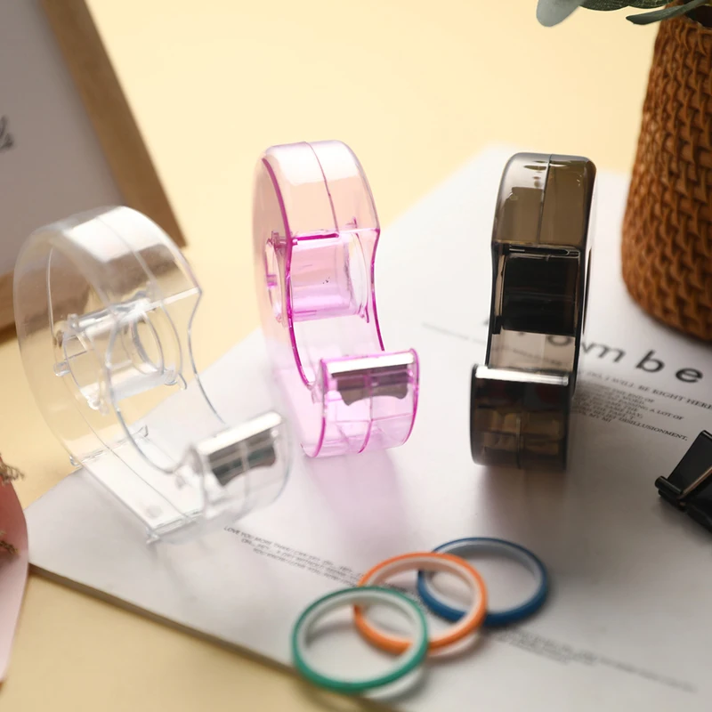 Random Color Transparent Tape Dispenser Cutting Student Tape Dispenser Acrylic Office Stationery
Random Color Transparent Tape Dispenser Cutting Student Tape Dispenser Acrylic Office Stationery