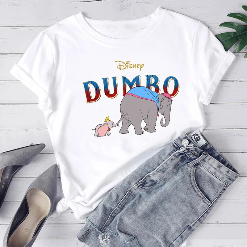 Fashion Disney Dumbo T Shirt Women Kawaii Cartoon Print Graphic Tee Casual Streetwear Tops Female O-Neck Short Sleeve T-shirts
Fashion Disney Dumbo T Shirt Women Kawaii Cartoon Print Graphic Tee Casual Streetwear Tops Female O-Neck Short Sleeve T-shirts