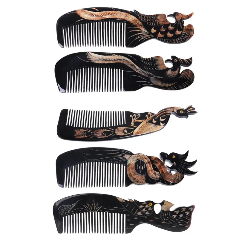 Natural Ox Horn Comb Hand Carved Hair Loss Treatment Brush Massage Healthy Combs 
Natural Ox Horn Comb Hand Carved Hair Loss Treatment Brush Massage Healthy Combs