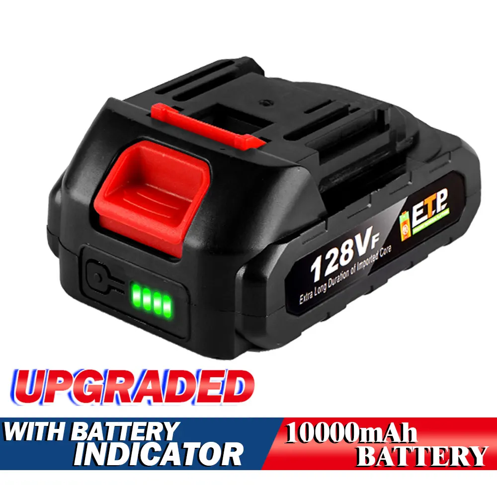 128VF Battery 10000mAh Rechargeable Battery 18V Lithium Battery for Makita 18V B series Battery With Battery Indicator
128VF Battery 10000mAh Rechargeable Battery 18V Lithium Battery for Makita 18V B series Battery With Battery Indicator