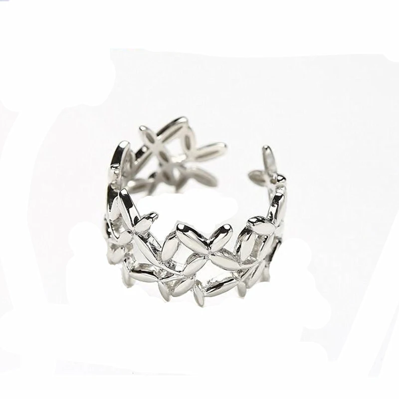 DIEERLAN Personality Vintage Finger Jewelry 925 Sterling Silver Leaf Rings for Women Opening Rings Anillos
DIEERLAN Personality Vintage Finger Jewelry 925 Sterling Silver Leaf Rings for Women Opening Rings Anillos