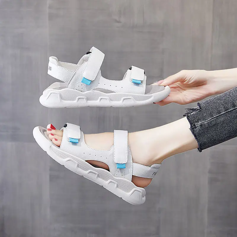 Women's Sports Sandals Summer New Velcro Students Flat Women Sandals Women Shoes